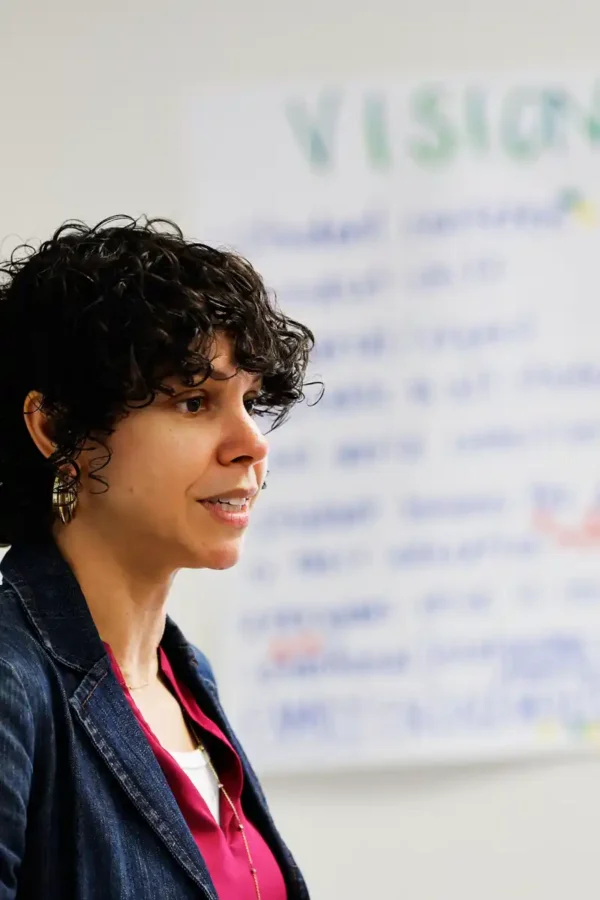 A PRISM coach in a planning meeting